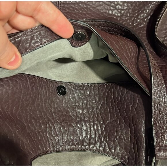 Vince Camuto Pebbled Leather Tote Bag With Dual Handles & Adjustable Strap - Picture 12 of 13